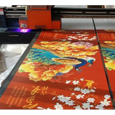 深圳木板烤漆板uv喷绘机 雪弗板打印机 越达平板打印机