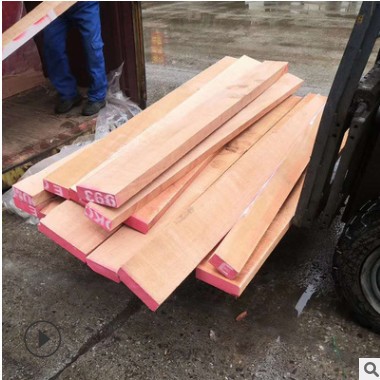 现货奥古曼木材 实木红胡桃木板材 可定制红胡桃木规格齐全
