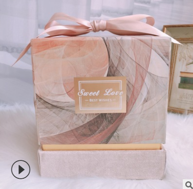 厂家直销创意欧式礼品包装盒正方形伴手礼品盒 玉玺盒 结婚回礼盒