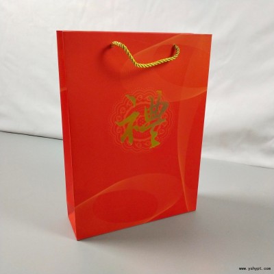 烫金服装手提袋定制直销厂家 品翼印刷logo创意广告礼品包装袋定做白卡纸袋 设计