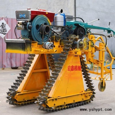 青岛链轨自动挖葱机厂家  起大葱机器生产厂家  大姜收获机