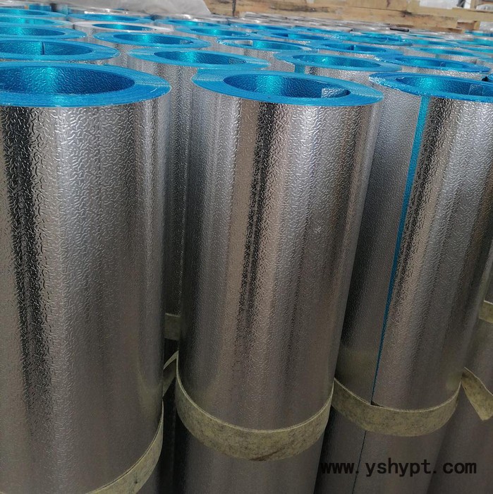 高温防潮牛皮纸复合铝卷价格 3003高分子沙淋膜铝卷厂家