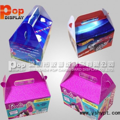 深圳直销白卡纸糕点盒  一次性纸盒定做彩色盒子  促销展示盒