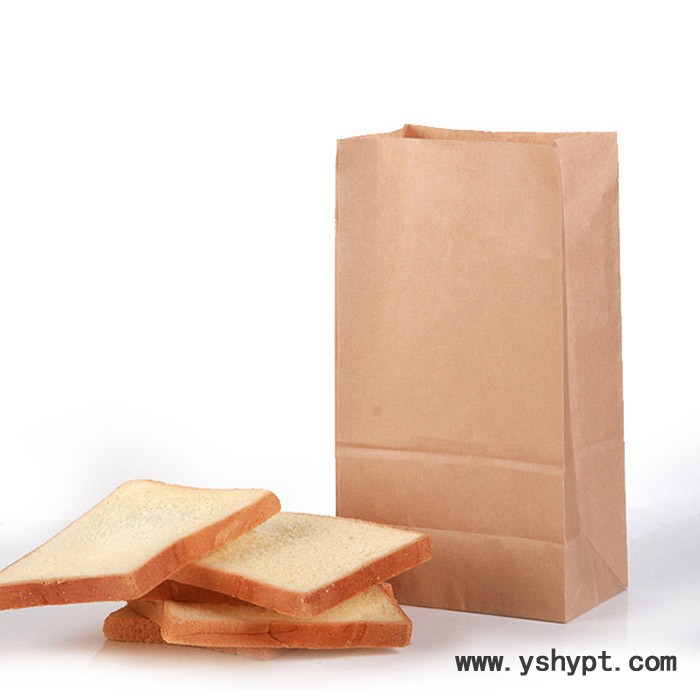盛新 环保牛皮纸袋 面包袋吐司袋方底食品袋烘焙西点袋防油打包纸袋