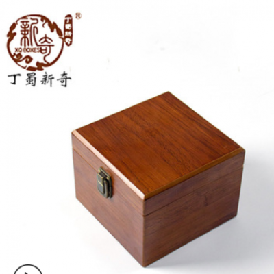 仿花梨木盒厂家定做批发紫砂壶礼品盒木质包装盒项链易碎品订制