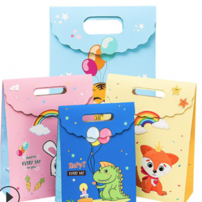 儿童节卡通恐龙礼品袋 宝宝生日周岁入学回礼袋回礼礼物袋包装袋